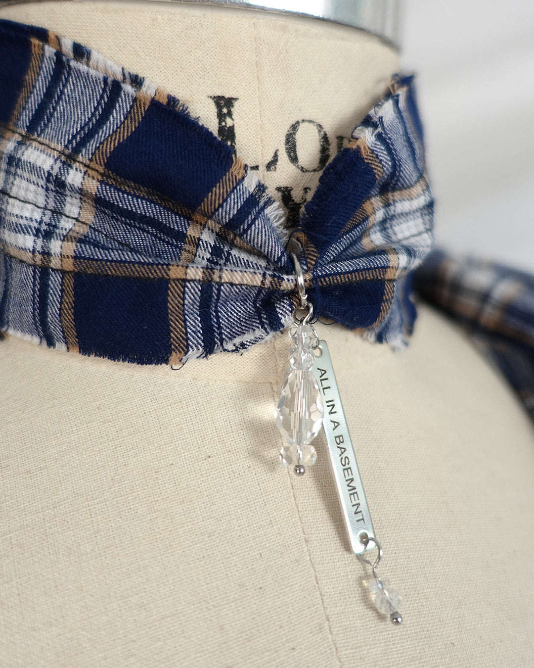 'FEBRUARY' blouse blue plaid