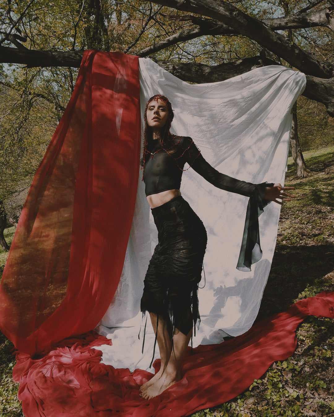 'SKELETON' skirt