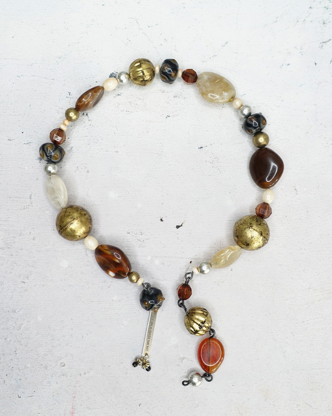 'SYNTHESIS' chunky choker warm tones