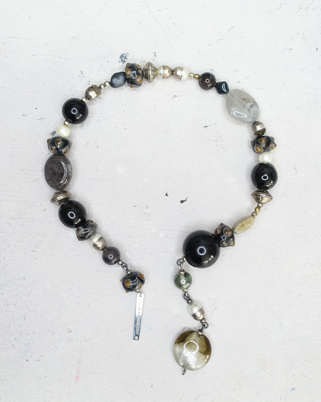 'SYNTHESIS' chunky choker grey