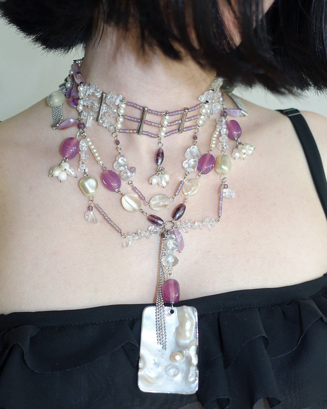 'GLEAM' layered choker