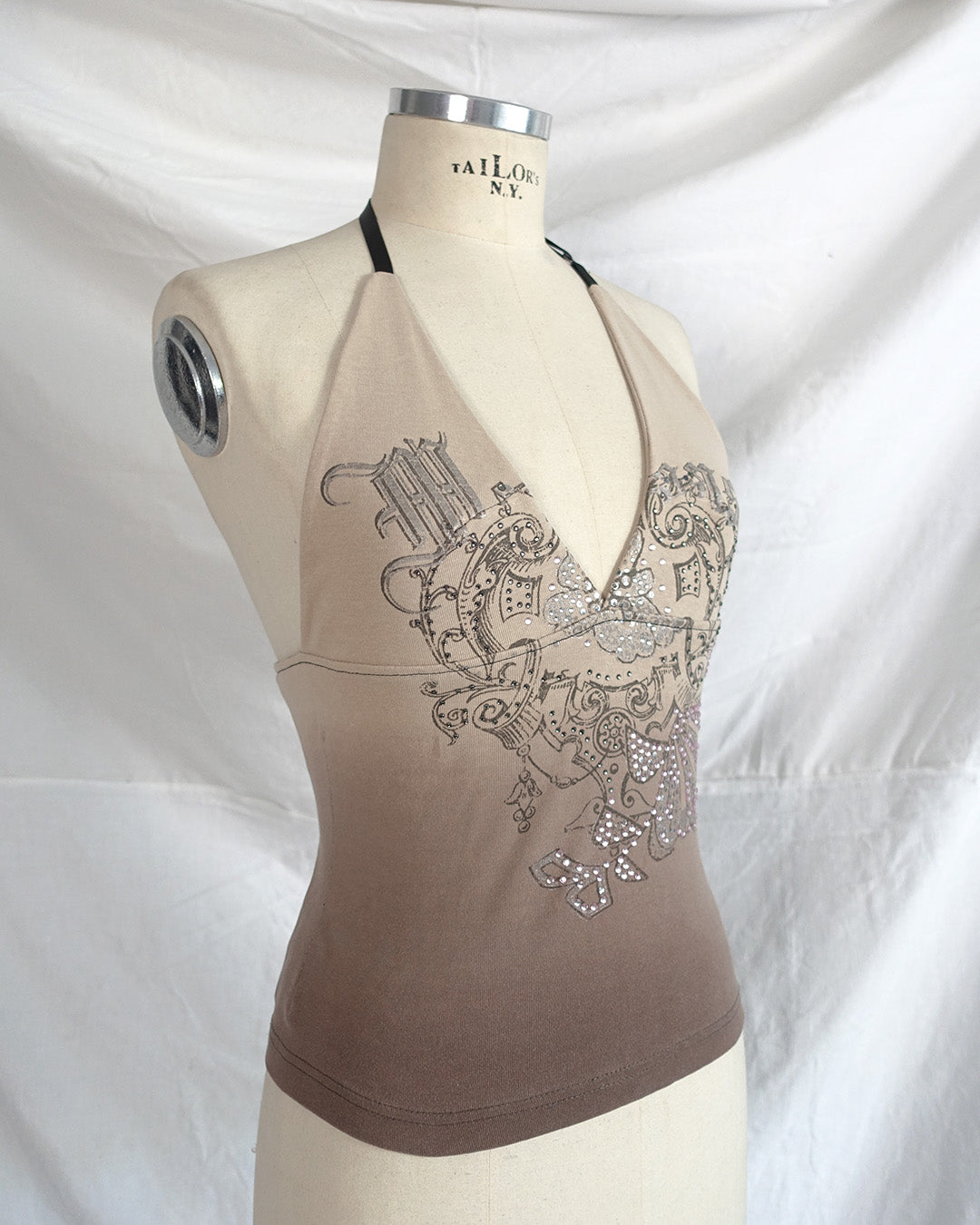 ‘HORIZON‘ halter top beige