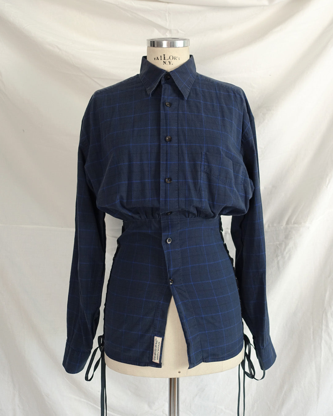 ‘UNLEASH‘ bluse blue plaid